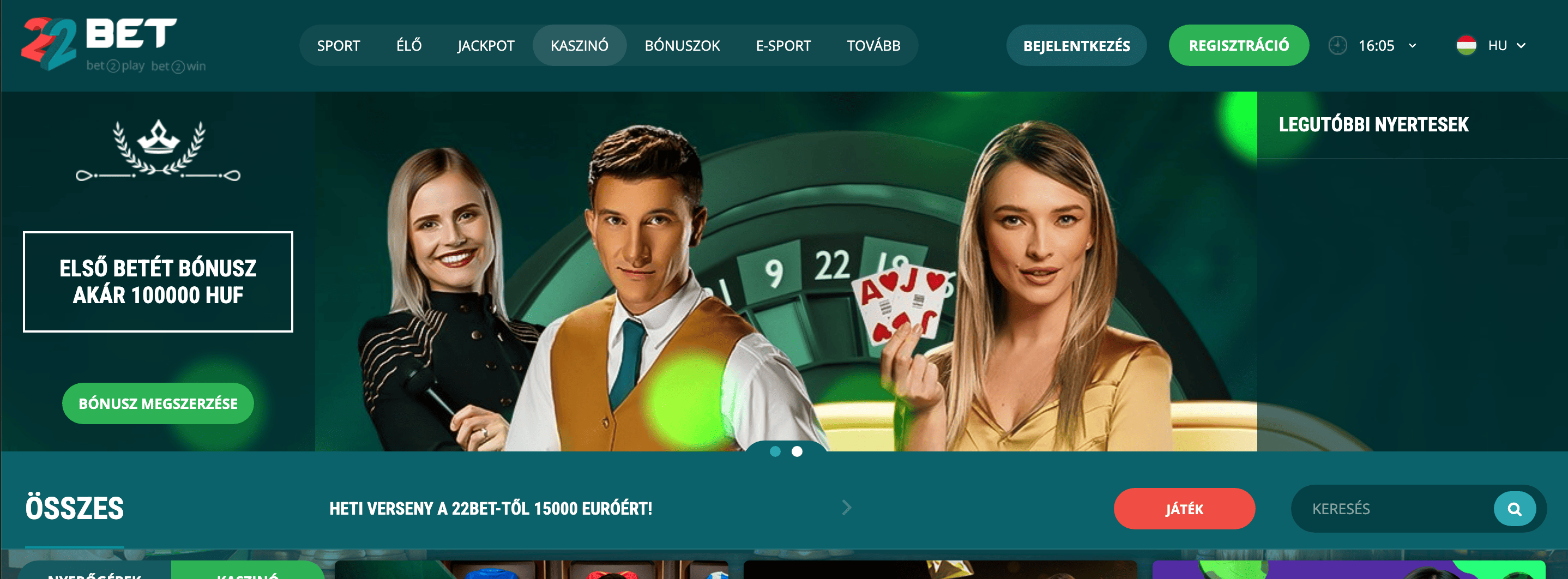 22Bet Kaszinó